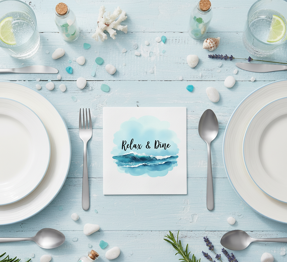 "Relax & Dine" Napkins