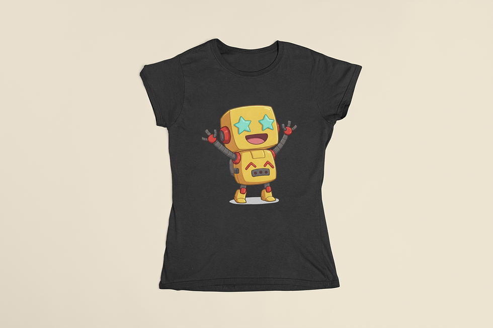Thumbnail: "Star-Eyed Bot" – Boy’s T-Shirt