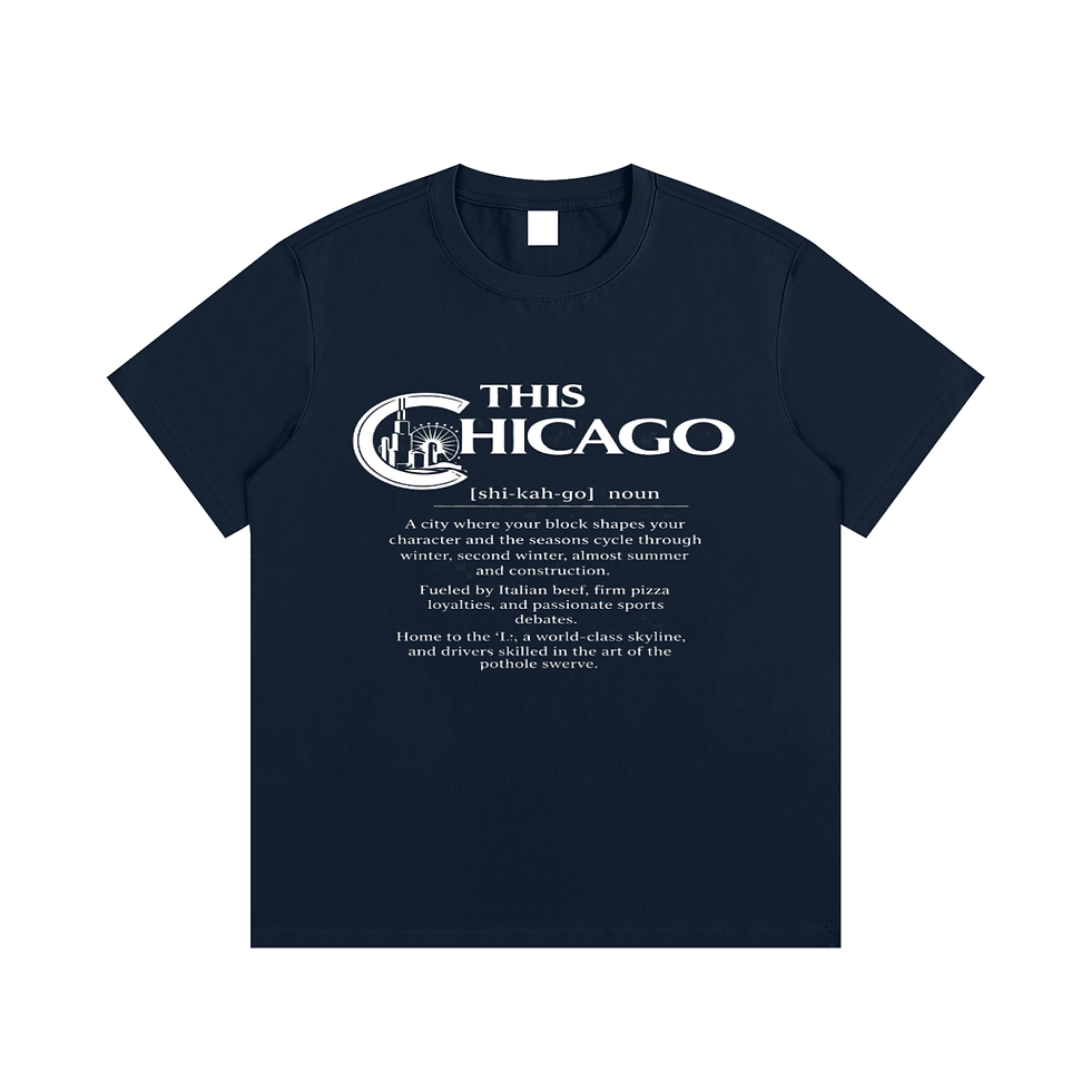 Thumbnail: THIS CHICAGO T-SHIRT WHITE PRINT