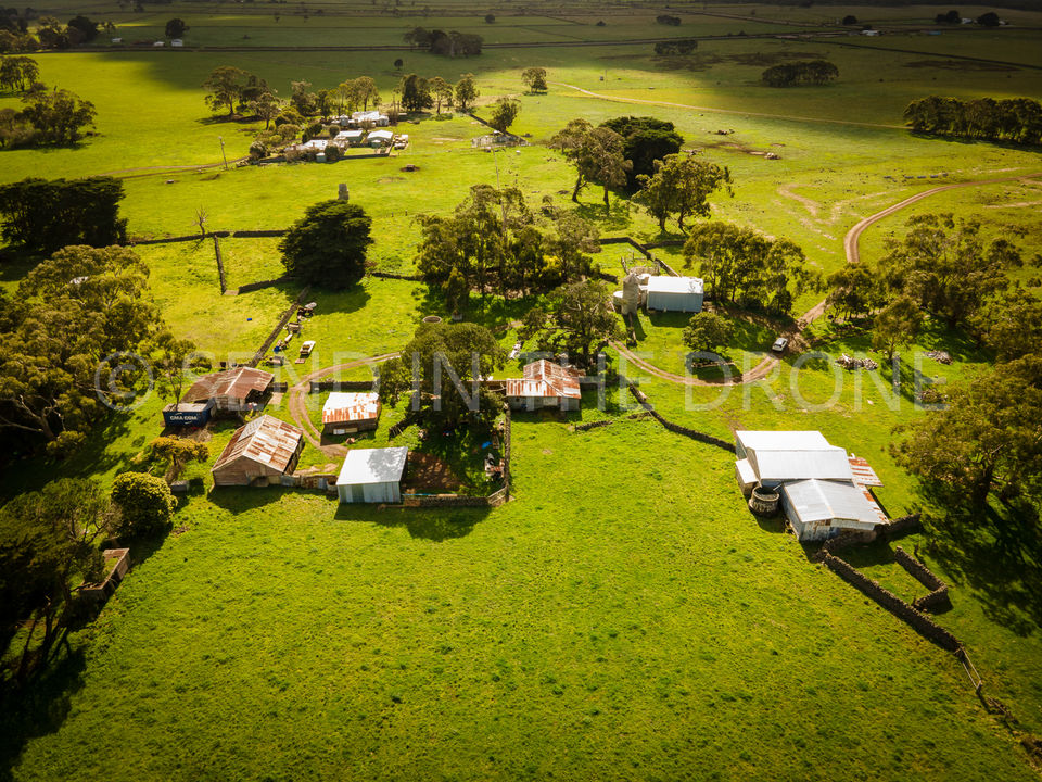 Aerial image of a farm at Pomborneit, Vic | Send In The Drone
