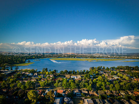 Aerial photograph of Lake Wendouree, Ballarat | Send In The Drone