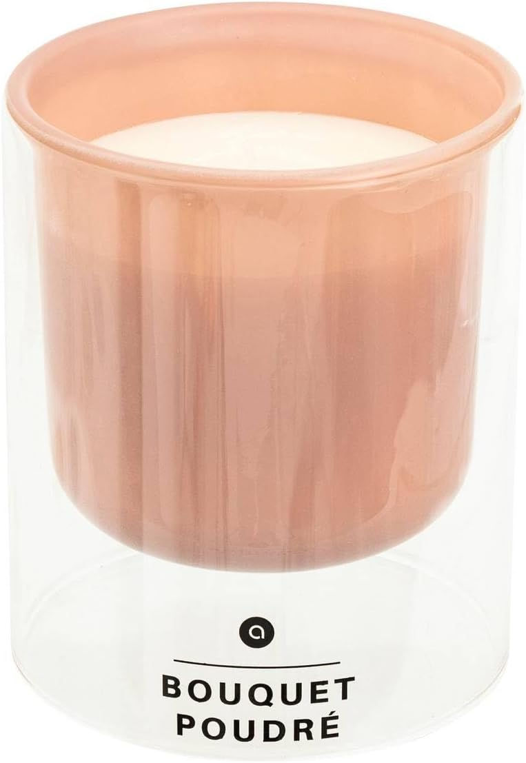 Atmosphera Ilan Glass Candle - Bouquet Poudre
