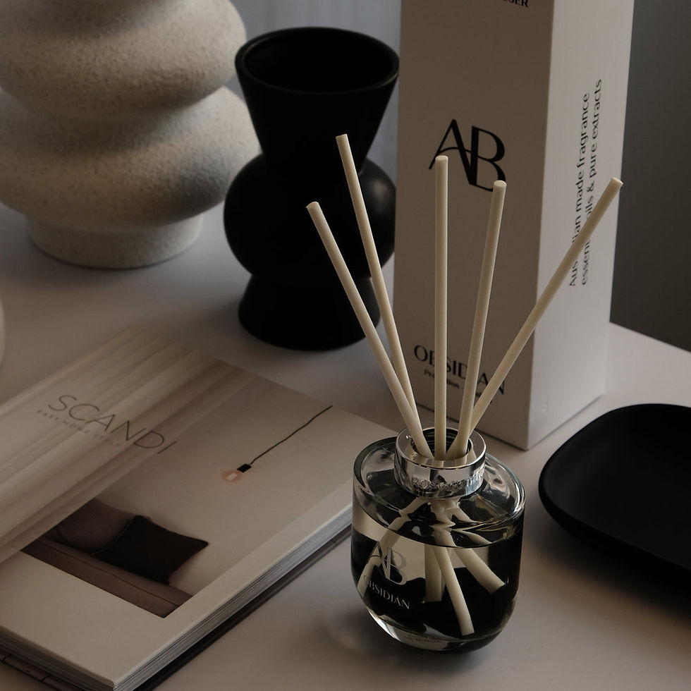 Thumbnail: Aromabotanical Crystal Infused Reed Diffuser - Obsidian