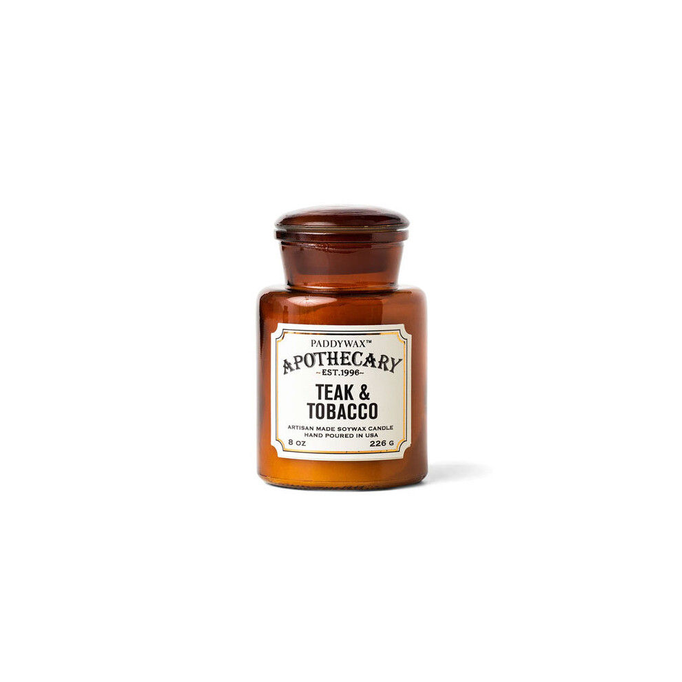 Paddywax Apothecary Range Candle - Teak & Tobacco