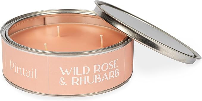 Pintail Candles Triple Wick - Wild Rose & Rhubarb