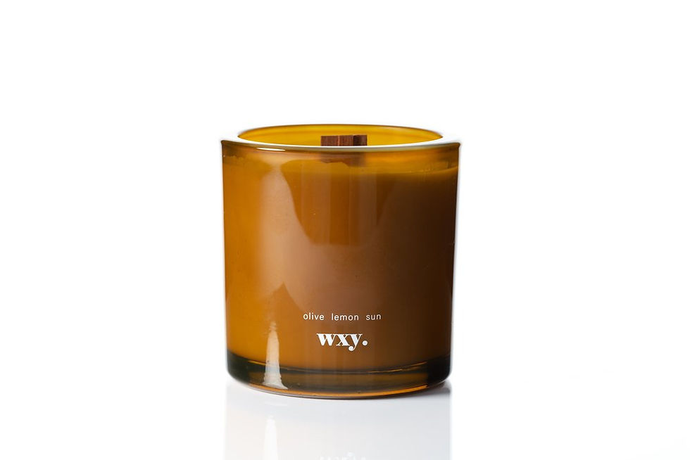 Thumbnail: WXY. Candles Roam Range - Olive. Lemon. Sun.