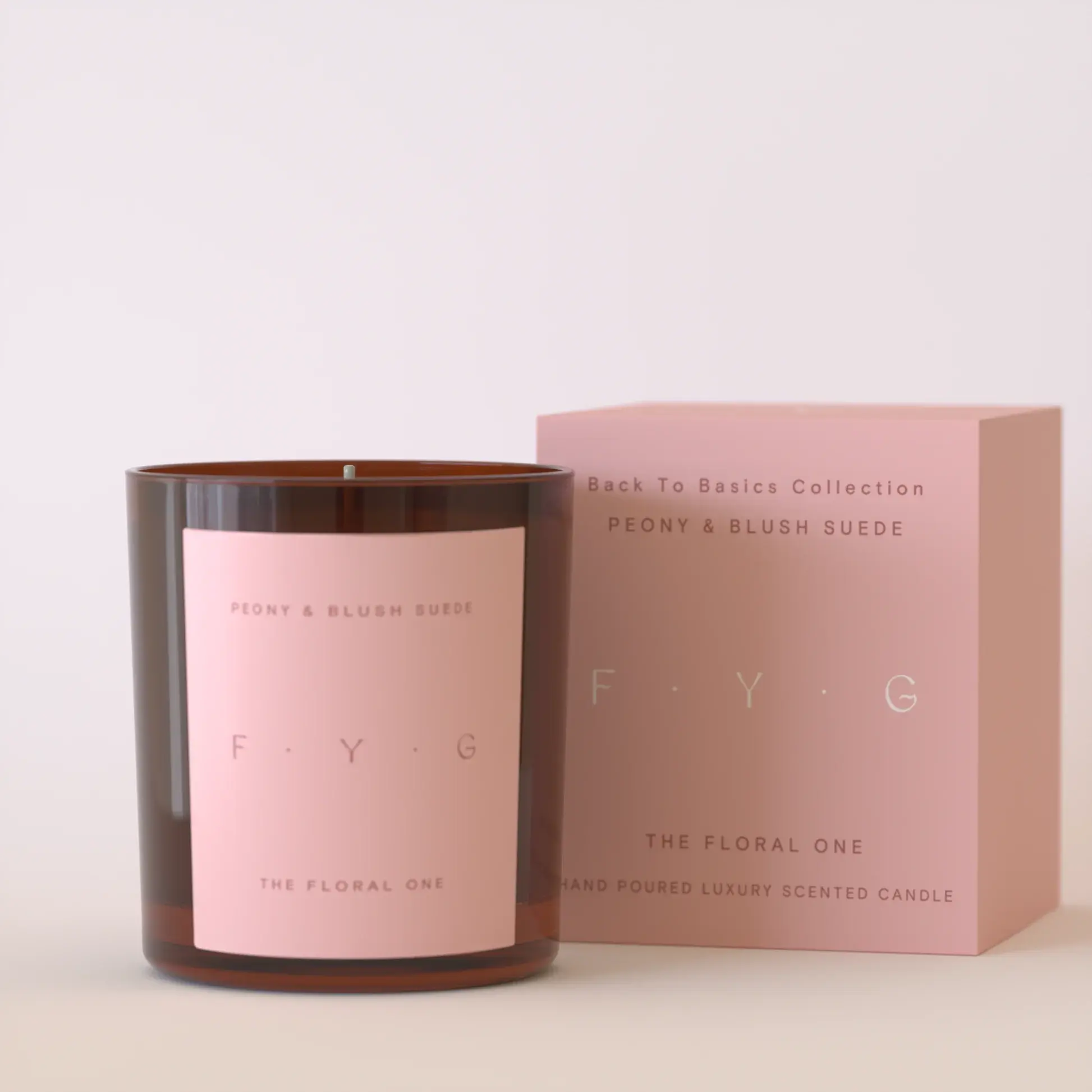 Find Your Glow Glass Tumbler Candle - Peony & Blush Suede