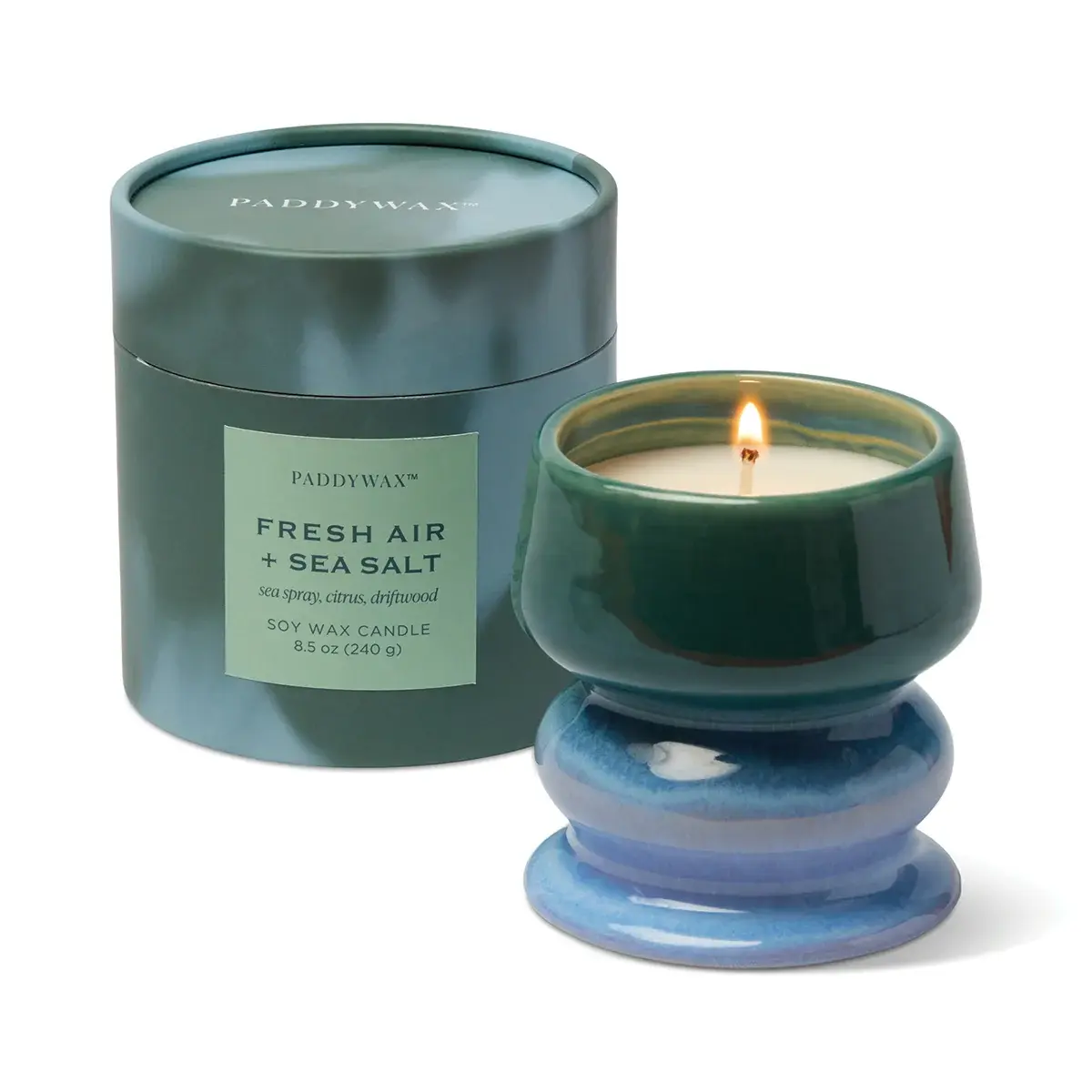 Paddywax Melt Range Ceramic Candle - Fresh Air & Sea Salt