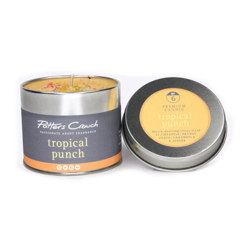 Potters Crouch Scented Candle in a Tin - Tropical Punch