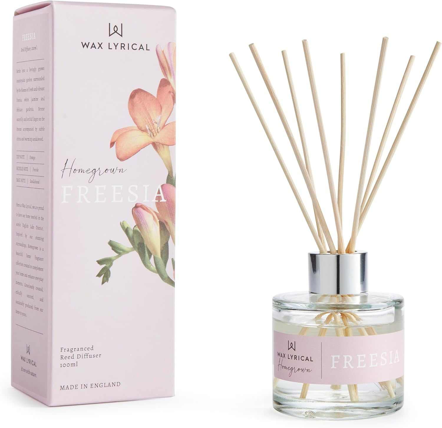 Wax Lyrical Homegrown Range Reed Diffuser - Freesia