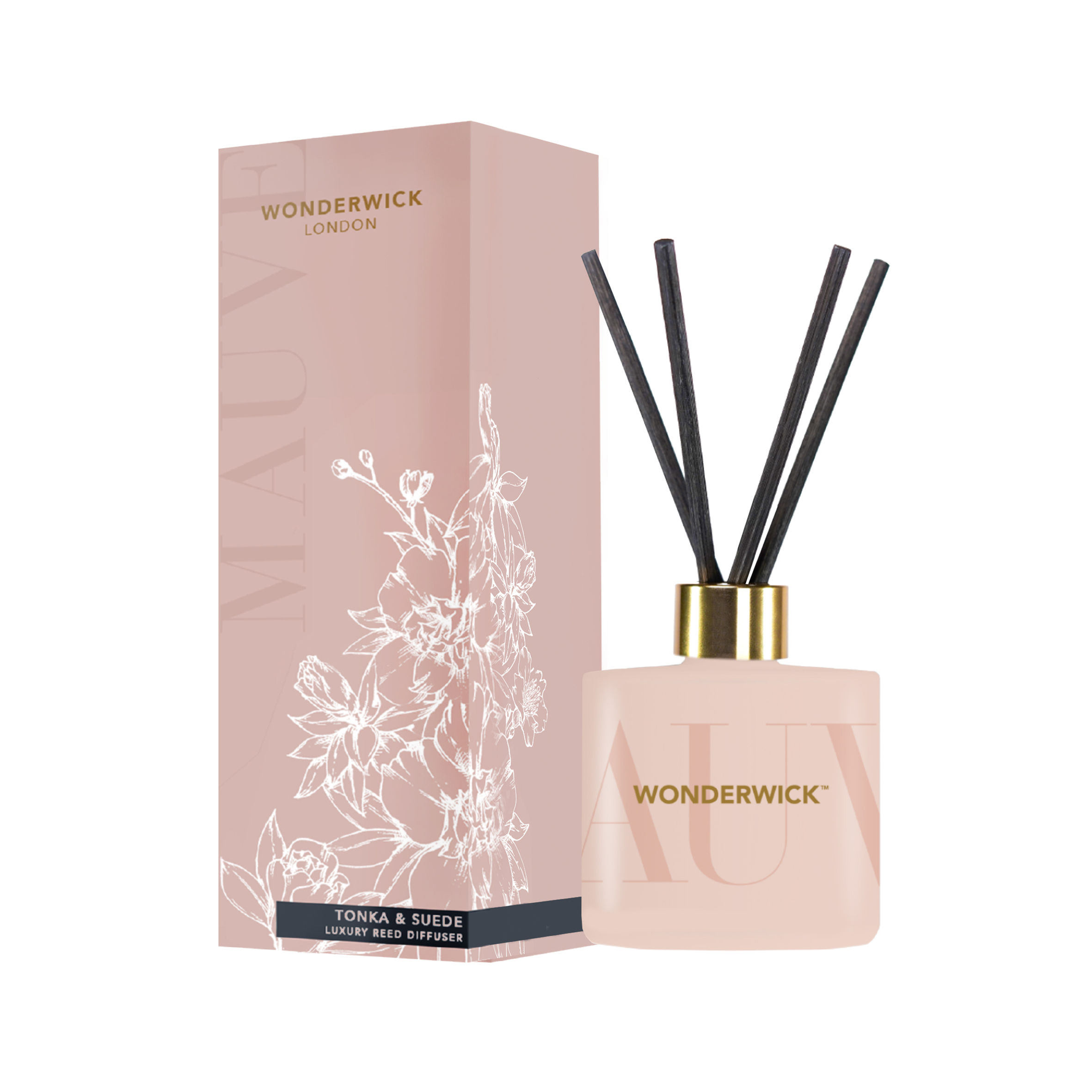 The Country Candle Company Wonderwick Range Reed Diffuser - Tonka & Suede.