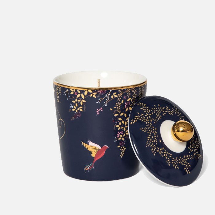 Thumbnail: Sara Miller London Ceramic Candle With Lid - Amber, Orchid & Lotus Blossom