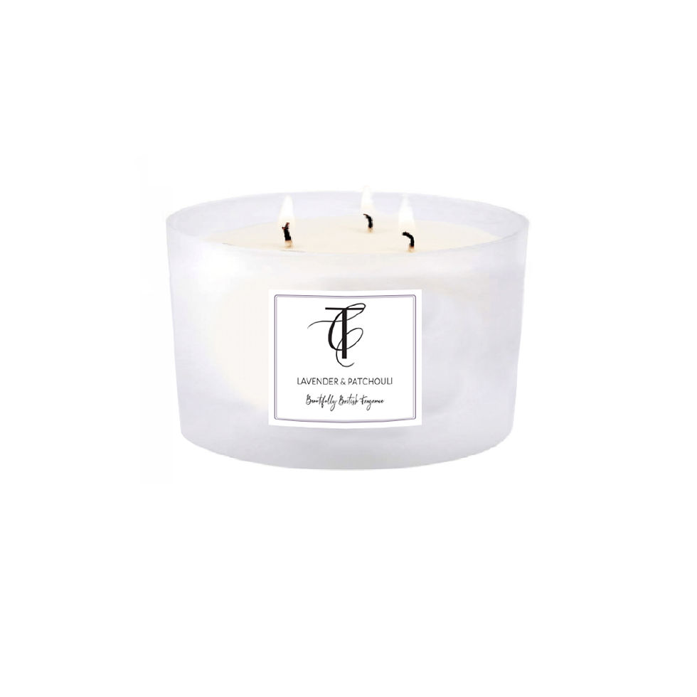 The Country Candle Company Pastels Range Triple Wick Candle - Lavender & Patchou