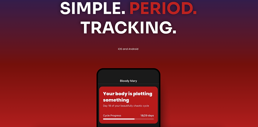 Bloody Mary best free private period tracker