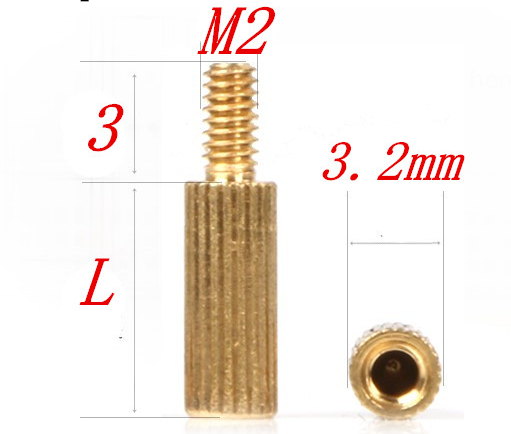 CCTVdom. Винт-соединитель М2 (стойка латунная)