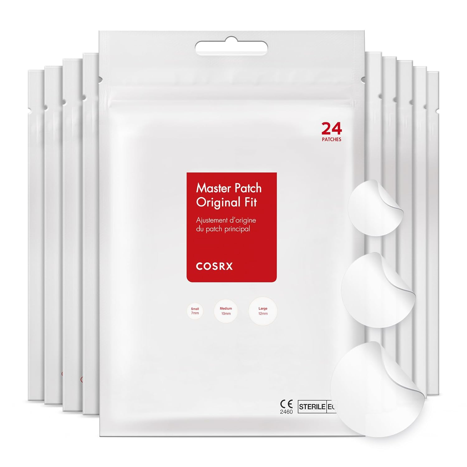 COSRX Acne Pimple Patches Absorbing Hydrocolloid Original 3 Size Patches for