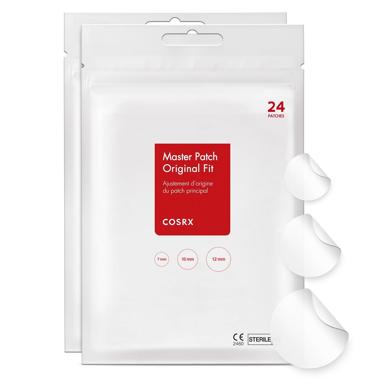 COSRX Acne Pimple Patches Absorbing Hydrocolloid Original 3 Size Patches for