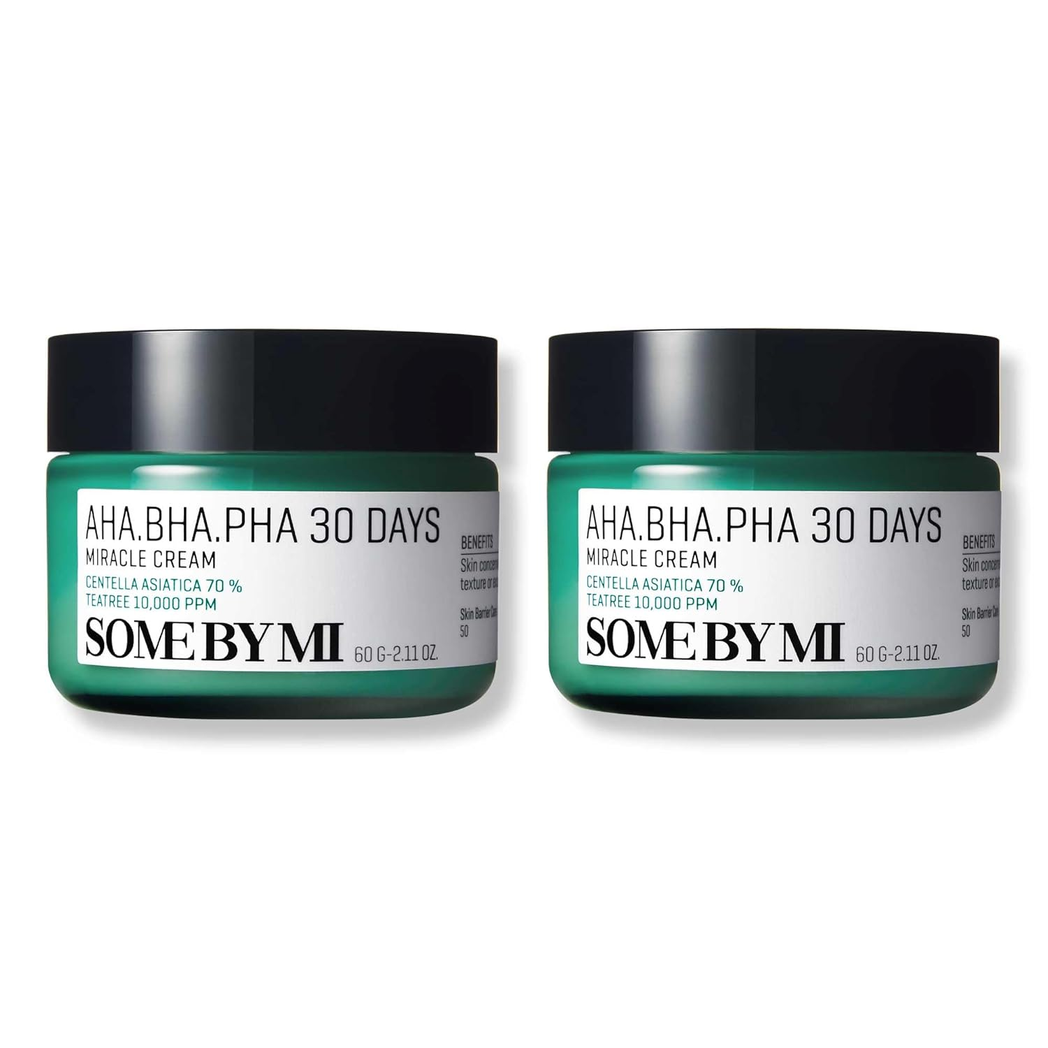 SOME BY MI AHA BHA PHA 30 Days Miracle Cream - Pack of 2 - Mild Exfoliating