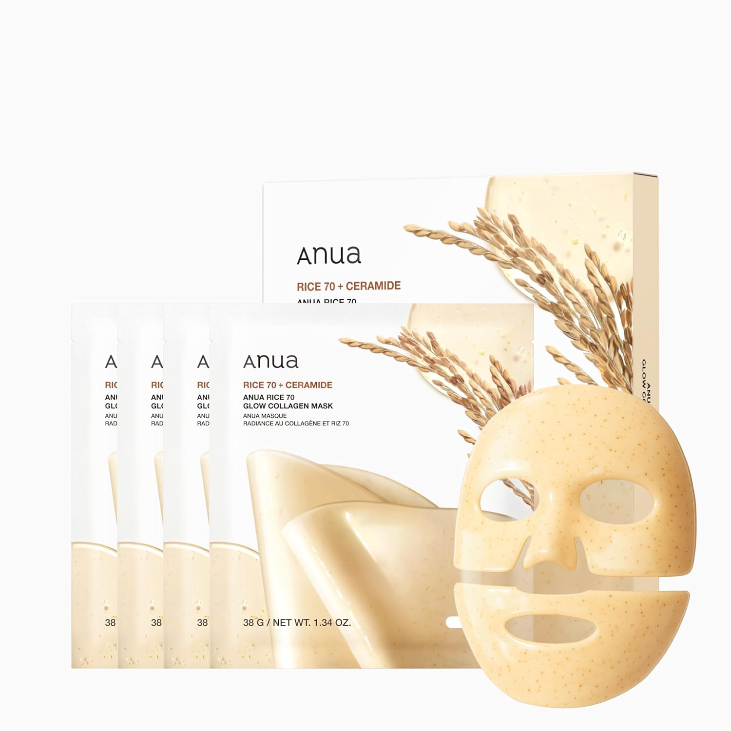 Anua Rice 70 Glow Collagen Mask