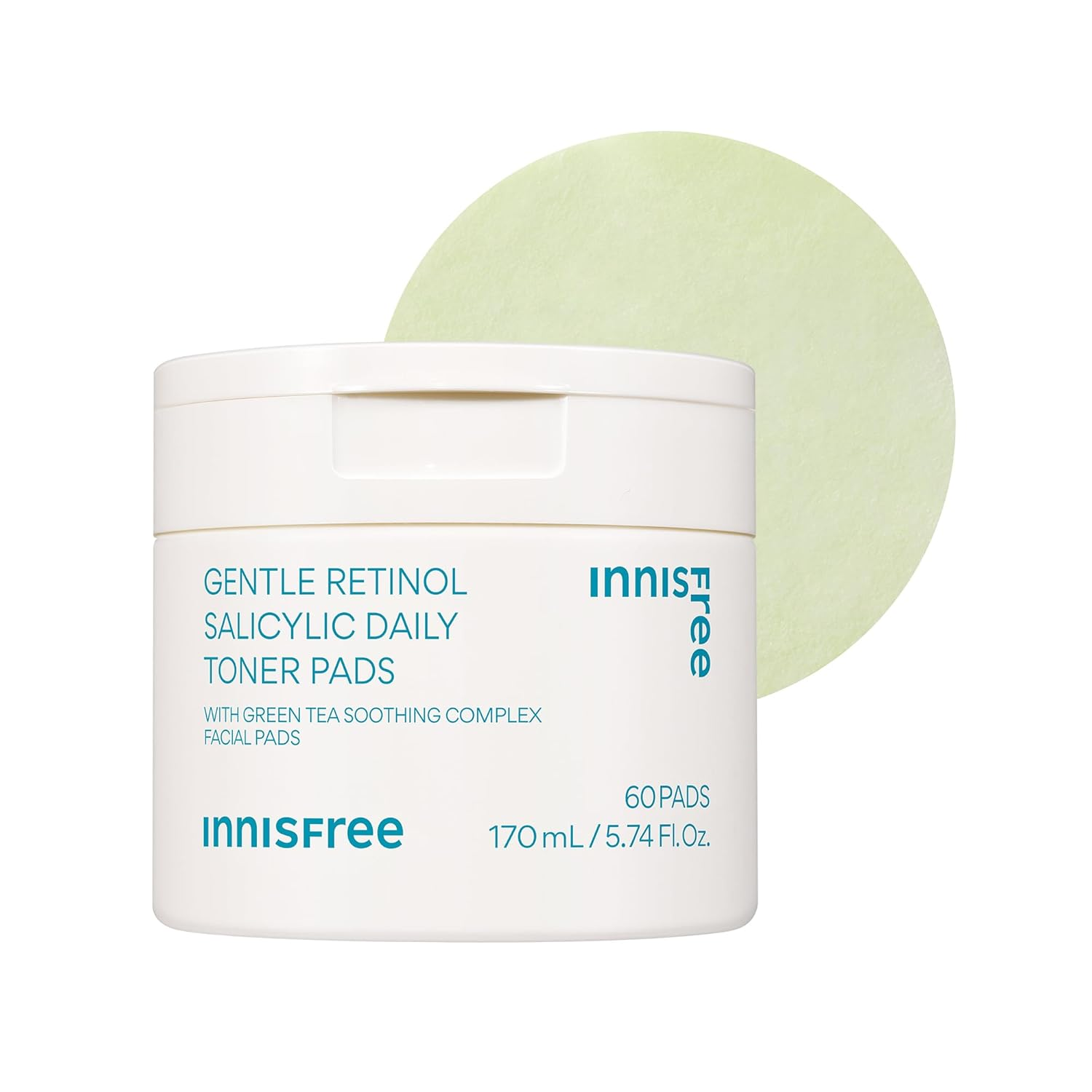 Innisfree Daily Gentle Retinol Salicylic Toner Pads | Korean Sheet Mask Pads