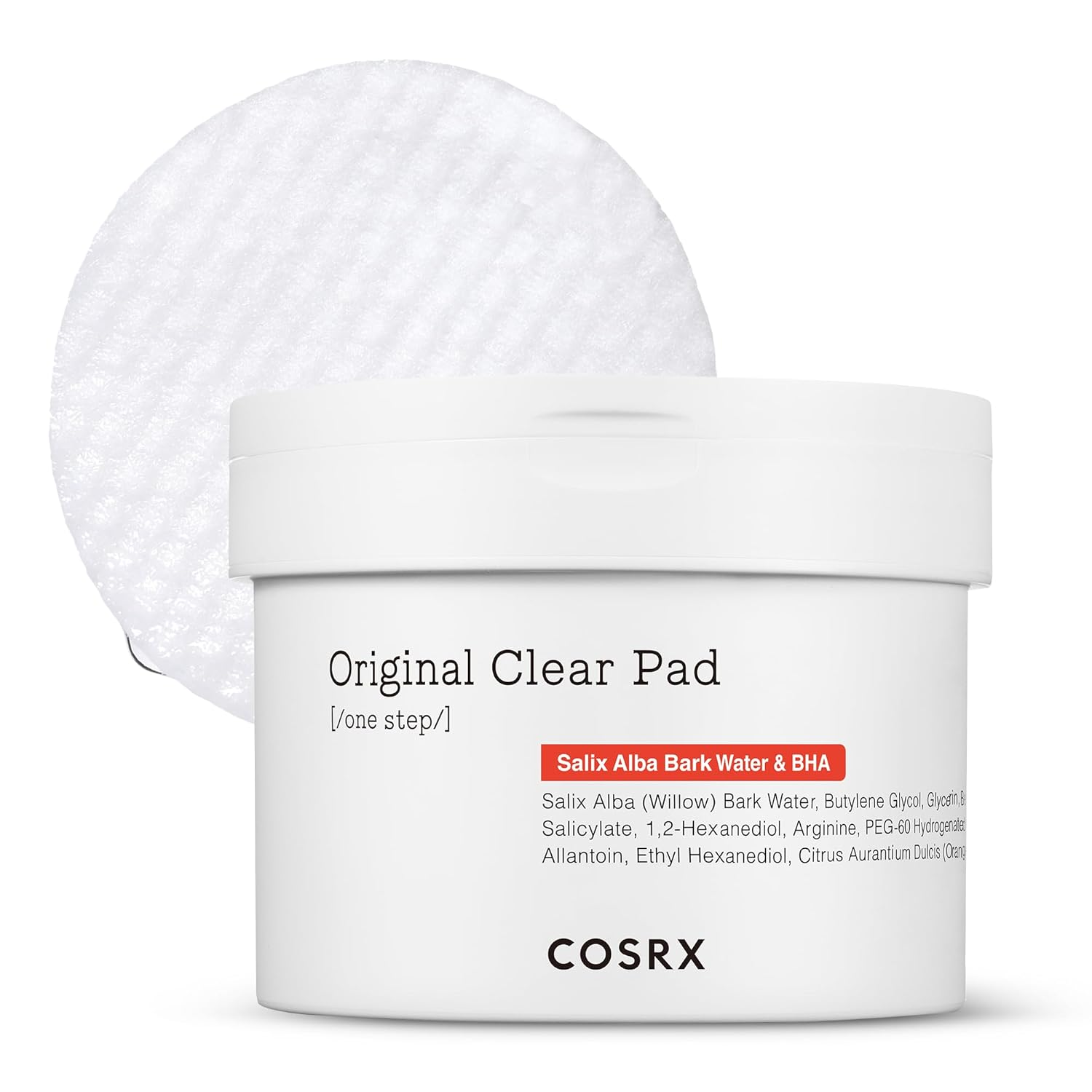 COSRX BHA Toner Pads | 70 Sheets, Exfoliating Pads for Dead Skin & Blackheads