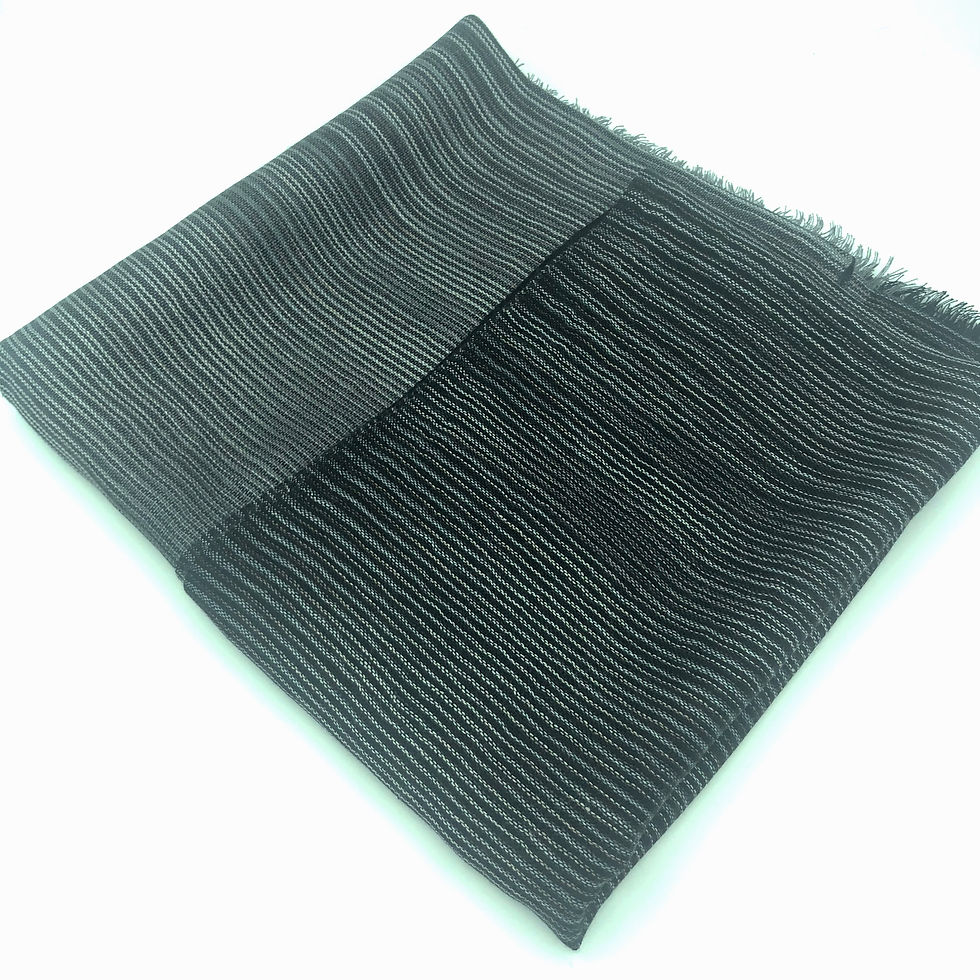 Thumbnail: Ikat and blocks cashmere/silk stole