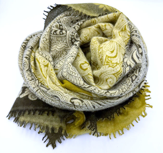 Etole cachemire deux faces