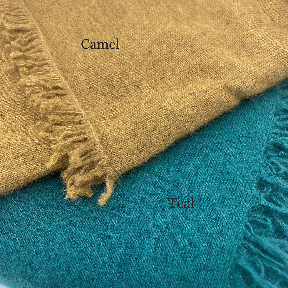 Thumbnail: Cashmere knitted felted shawl- "Doudous Merveilleux"