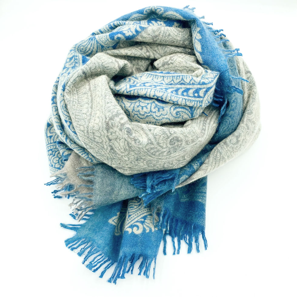 Thumbnail: Two faces cashmere felted stole