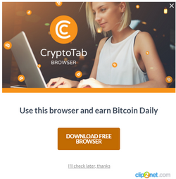 CryptyoTab Browser, Earn Bitcoins with y