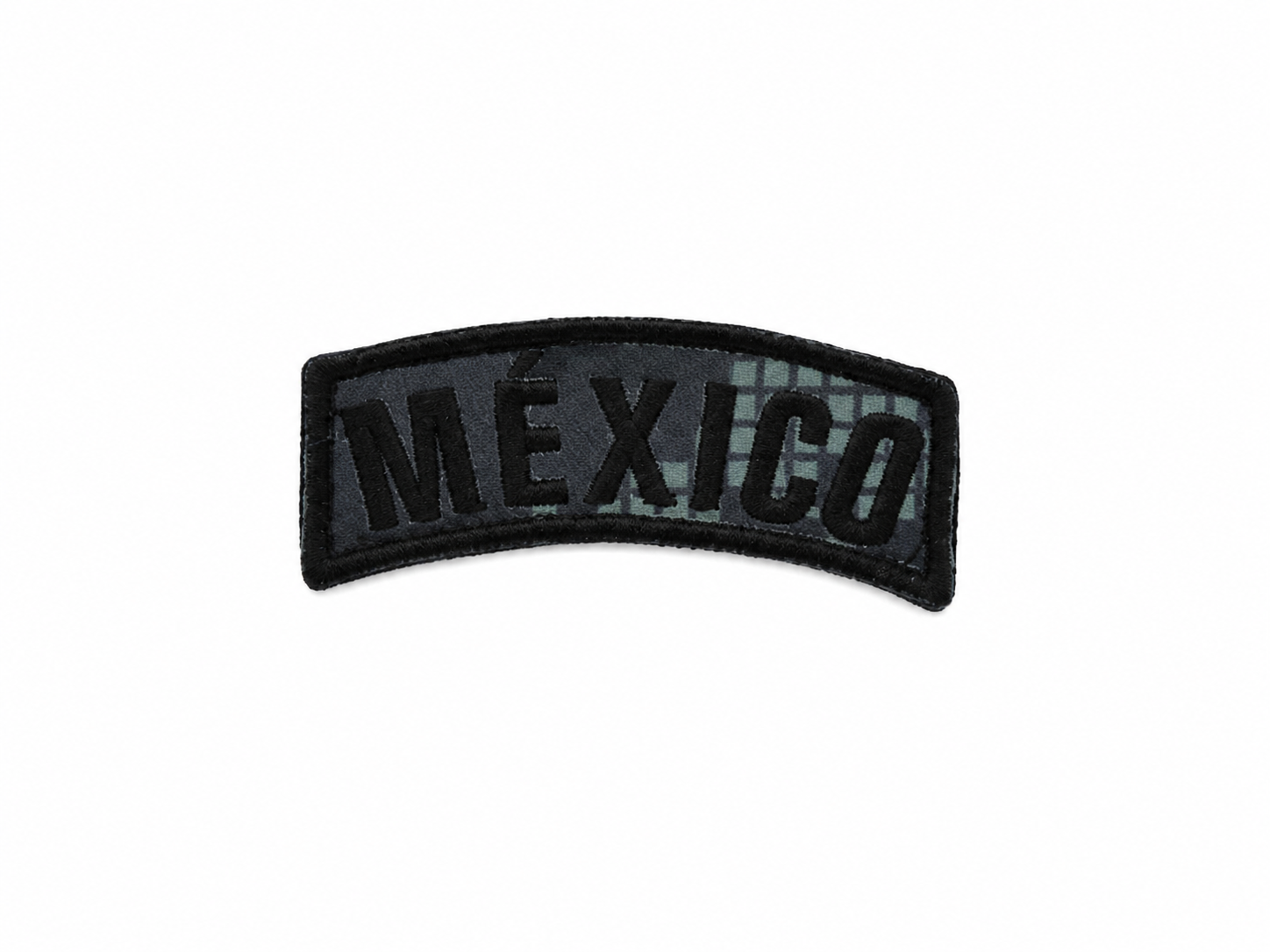 Parche Bordado México Camuflaje Gris Low Profile