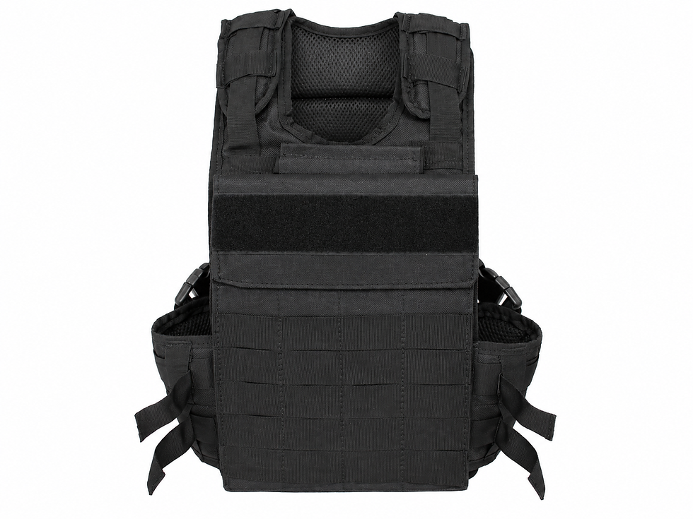 Miniatura: Chaleco Táctico Infantil Ajustable Sistema MOLLE Negro – Niños 3 a 9 Años