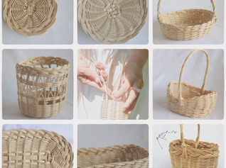 【3月19日(木)10:00~13:00】基礎からはじめるかごを編む会