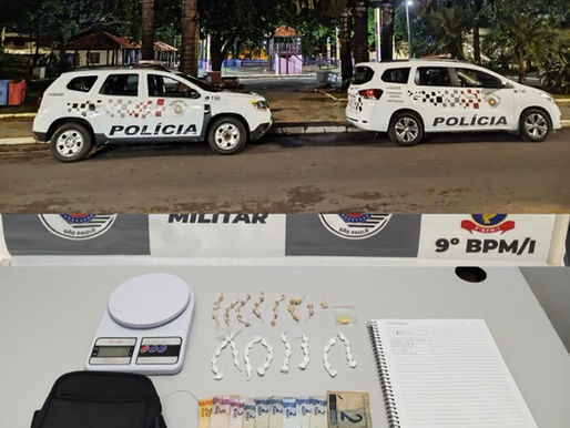 Menor é apreendido por tráfico de drogas durante operação da Polícia Militar na Cohab 3 em Tupã