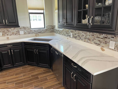 Cambria Britannica Countertop fabricated and installed by 301 Granite in Sarasota, FL