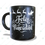 Miniatura: Mug negro recuadro blanco personalizado.