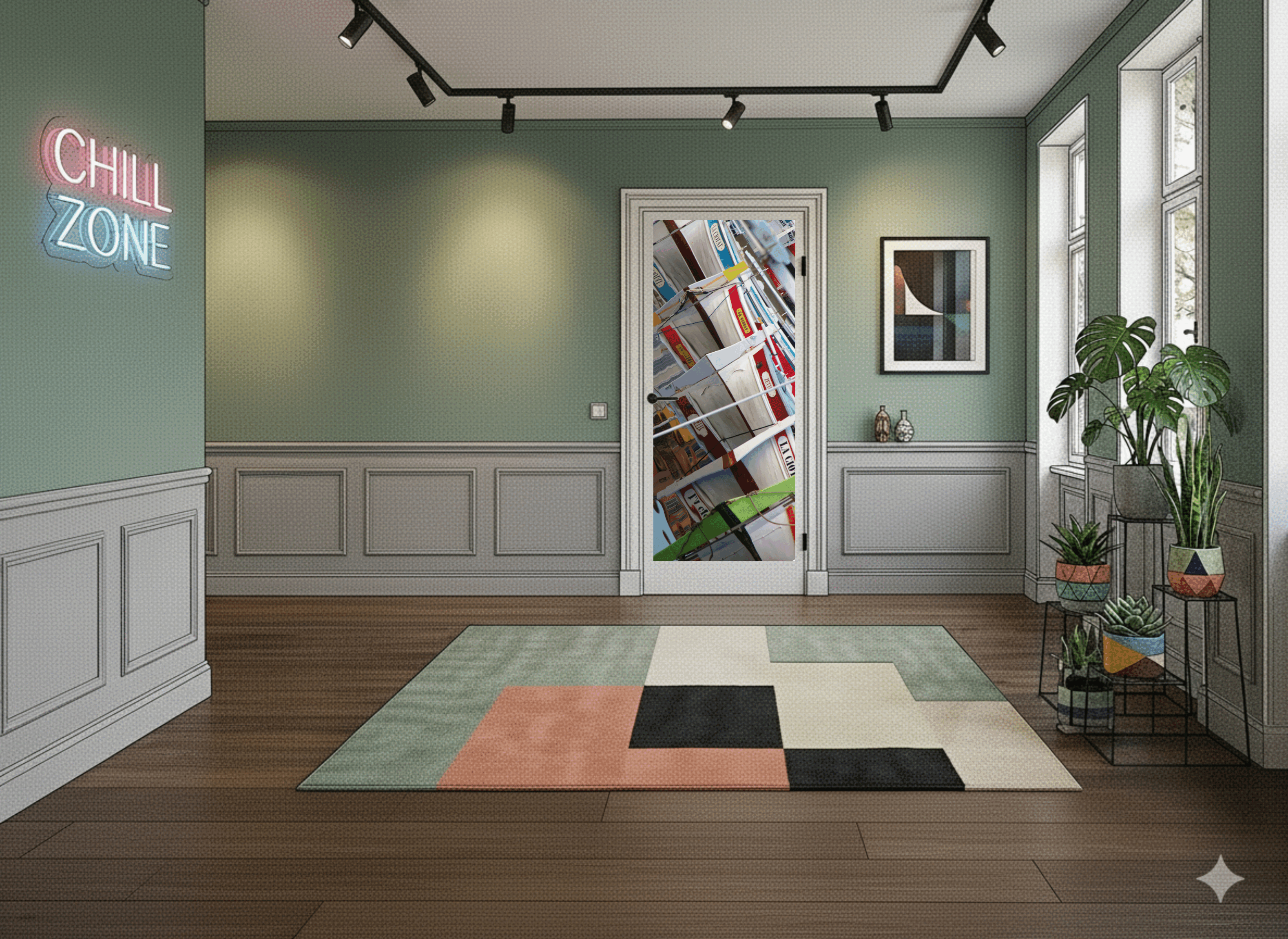 GIF porte decor salon barques LC.gif