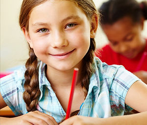 Young Girl Writing