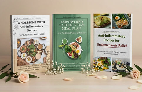 Anti-inflammatory eBook collection for endometriosis healing by Lena at Live Beyond Endo