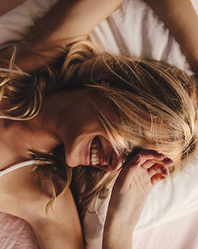 Happy Woman Waking Up