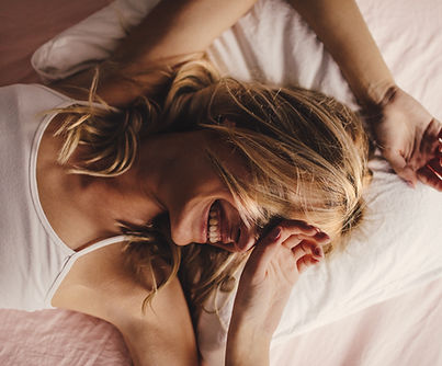 Happy Woman Waking Up