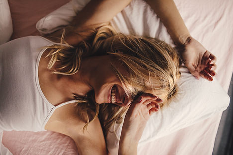 Happy Woman Waking Up