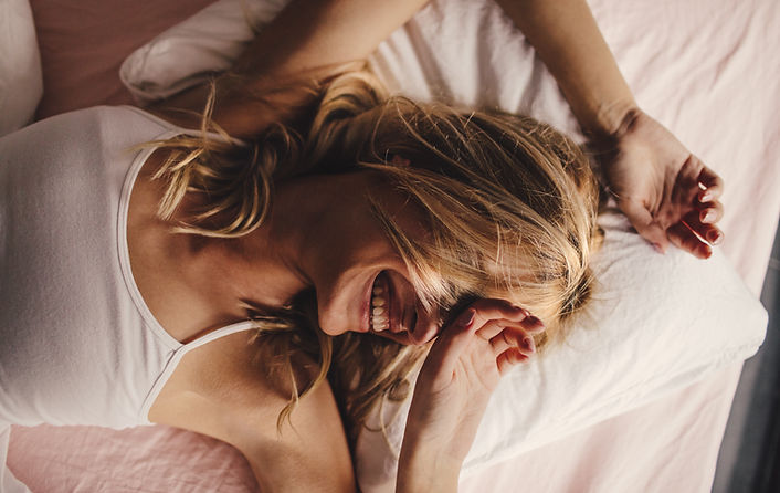Happy Woman Waking Up