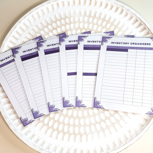 Inventory Organiser Pink | Mel's Designs