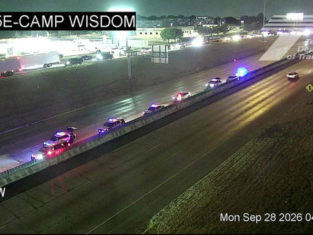 Fatal Crash Closes Southbound I-35E at Camp Wisdom in Southwest Dallas