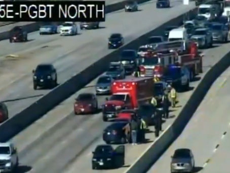 Fire and Ambulance are on scene of a 4 vehicle accident on I-35E and PGBT North - Carrollton, TX