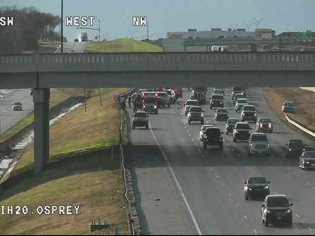 EB IH-20 and Osprey in Arlington, TX - Emergency Services work a scene over the weekend.
