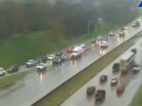 Accident Closes Down IH-30 near Fielder in Arlington, TX