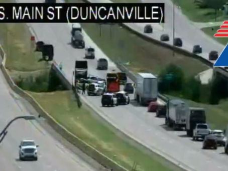 Accident in Duncanville, TX closes two lanes