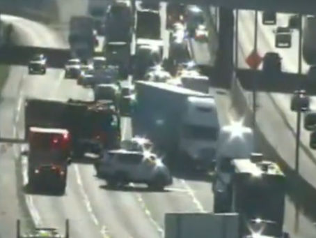 Big Rigs involved in an accident on I-20 in Duncanville, TX